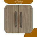 Ver imagem 7 de Guarda Roupa Solteiro com Cabeceira e Baú 5 Portas 3 Gavetas Cancun Cedro