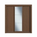 Ver imagem 5 de Guarda Roupa Casal 3 Portas de Correr Oslo Marrom/Nogueira