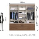 Ver imagem 4 de Guarda Roupa Casal 6 Portas 6 Gavetas Aspen