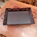 Ver imagem 3 de Fruteira grande de ferro para mesas e bancadas cesto de frutas e alimentos super resistente e ótima 