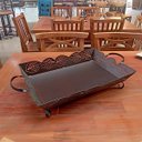 Ver imagem 2 de Fruteira grande de ferro para mesas e bancadas cesto de frutas e alimentos super resistente e ótima 