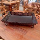 Ver imagem 4 de Fruteira grande de ferro para mesas e bancadas cesto de frutas e alimentos super resistente e ótima 