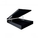 Ver imagem 3 de Cama Box Baú Casal Sintético Preto com Colchão Espuma D33 Marrocos 30cm