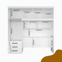 Ver imagem 5 de Guarda Roupa 5 Portas 3 Gavetas 1 Baú Cancun