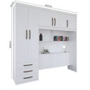 Ver imagem 4 de Guarda Roupa 5 Portas 3 Gavetas 1 Baú Cancun