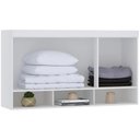 Ver imagem 2 de Armário Aéreo Ponte Modulado 145cm Taiga Branco L01 - Mpozenato