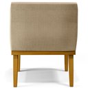 Ver imagem 2 de Kit 2 Poltronas Decorativas Para Sala de Estar e Recepção Beatriz W01 Linho Bege Escuro - Lyam