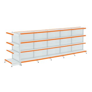 Gondola Centro 137 Fit Ate 5 Metros 1 Ponta Branco 44b Pe Laranja
