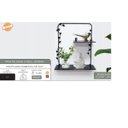 Ver imagem 3 de Prateleira Metal 2 Prat. Dobravel Folhas 35 X 10 X 45 Steel 351040