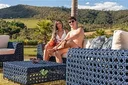 Ver imagem 4 de Jogo Conjunto de Sofá 3 Lugares com 2 Poltronas Corda e Alumínio