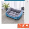 Cama Pet Pelucia Almofada Cachorros e Gatos Tam P Azul - 4