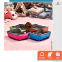 Ver imagem 5 de Cama Pet Pelucia Almofada Cachorros e Gatos Tam P Azul