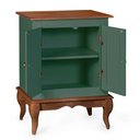 Ver imagem 4 de Gabinete para Banheiro 2 Portas com Pés Luiz Xv Dália 3057 - Verde Musgo/imbuia Glazer