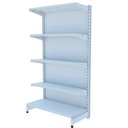 Ver imagem 1 de Gondola Parede 1,70m Amapá Flex Inicial Branco 5 Bandejas Com porta etiqueta - 2218