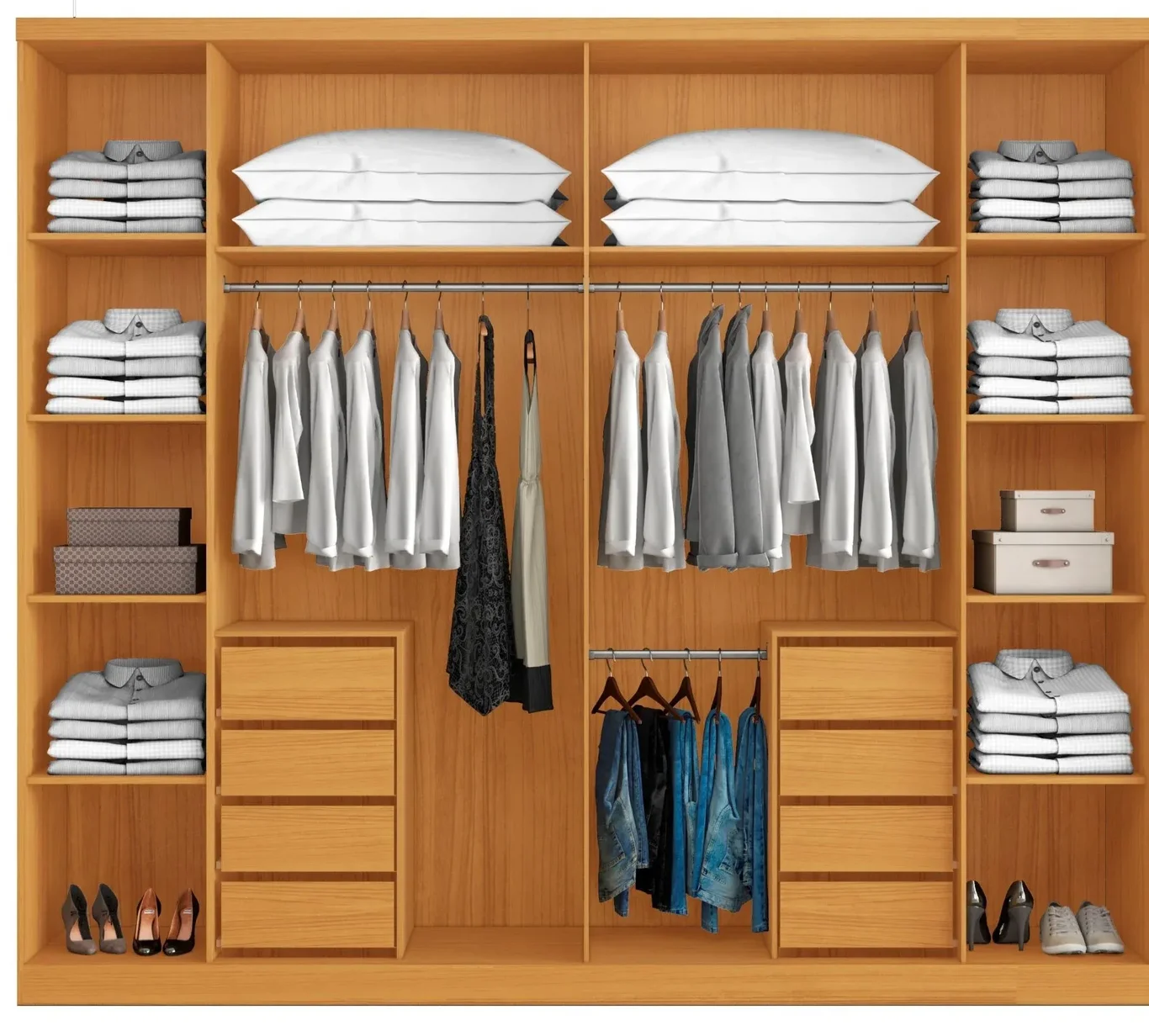 Guarda-roupa Casal 06 Portas 08 Gavetas Canada | MadeiraMadeira Guarda-roupa Casal 06 Portas 08 Gavetas Canada | MadeiraMadeira