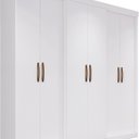 Ver imagem 3 de Guarda Roupa Casal 6 Portas 2 Gavetas Grécia Branco
