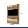 Painel para Tv até 50 Polegadas Frisado em MDF com Led Duplo 134,4cm Curitiba  - 3