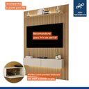 Ver imagem 7 de Painel Frisado para TV até 50 Polegadas com LED 218cm x 134cm Marrom Cinamomo/Off White Curitiba