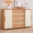 Ver imagem 3 de Cômoda 2 Portas Correr 4 Gavetas Evidenza