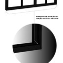 Ver imagem 3 de Janela de Alumínio de Correr 2 Folhas Móveis e 2 Folhas Fixas 100x200cm Lucasa Ideale Preto