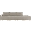 Ver imagem 5 de Sofá Ilha Modular para Sala 342cm com Puff Dublin K01 Bouclê Bege - Lyam Decor