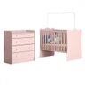 Quarto Infantil Completo Ana 4 Gavetas Rosa - Pnr Móveis - 2