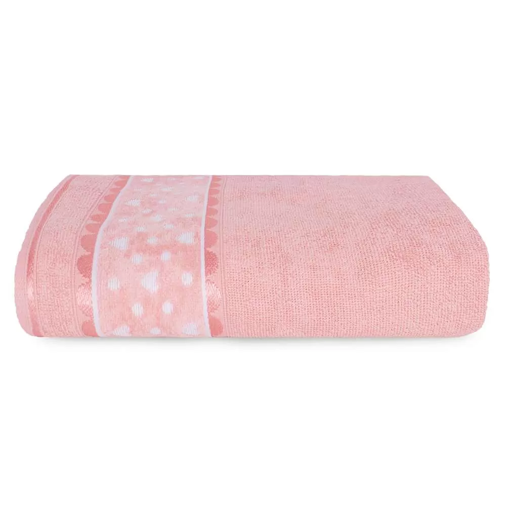 Toalha de Banho Charme Rose Misty 68cm X 1,35m - 1