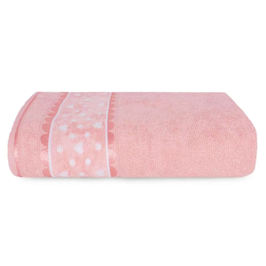 Toalha de Banho Charme Rose Misty 68cm X 1,35m