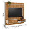 Painel para Tv de 65 Polegadas Frisado Vigo Nature Off-white - 2