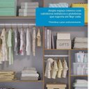 Ver mais imagens de Quarto de Bebê Guarda-Roupa 4 Portas Cômoda e Berço Arredondado 3 em 1 100% MDF Luly Espresso Móveis Bege/Off White/Amêndoa