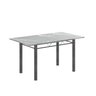 Conjunto de Mesa Tubular 140x75cm Tampo em Granito Topázio com 6 Cadeiras Iris B - 4