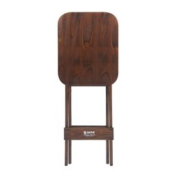 Mesa Bistrô Bar 45x54cm Dobrável em Madeira Maciça - Imbuia - Marrom - 4