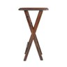 Mesa Bistrô Bar 45x54cm Dobrável em Madeira Maciça - Imbuia - Marrom - 5