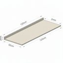 Ver imagem 2 de Tampo para Cozinha 120x55cm  com o Frontão Granitos