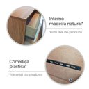 Ver imagem 4 de Cômoda Aruba 5 Gavetas Cinamomo/Off White - Fellicci Móveis