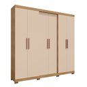 Ver imagem 2 de Guarda-roupa 6 Portas 4 Gavetas sem Espelho Valley