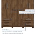 Ver imagem 7 de Guarda-Roupa Casal 6 Portas 6 Gavetas Chave e Pés Floripa