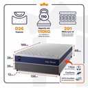Ver imagem 2 de Cama Box Molas Ensacadas Lagras Casal 138x188 King House