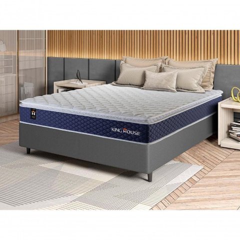 Cama Box Molas Ensacadas Lagras Casal 138x188 King House