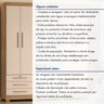 Guarda-roupa 6 Portas 6 Gavetas com Espelho Floripa - 14