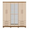 Guarda-roupa 6 Portas 6 Gavetas com Espelho Floripa - 16