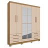 Guarda-roupa 6 Portas 6 Gavetas com Espelho Floripa - 17