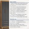 Guarda-roupa 6 Portas 6 Gavetas com Espelho Floripa - 14