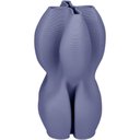 Ver imagem 1 de Vaso Decorativo Enfiete Casa Aparador 3d Home&co Cerâmica 24x13x13cm Azul