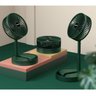 Ventilador de Mesa Retratil Dobravel Bateria Recarregavel Portatil Usb 3 Velocidades Dia Quente Calo - 13