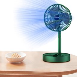 Ventilador de Mesa Retratil Dobravel Bateria Recarregavel Portatil Usb 3 Velocidades Dia Quente Calo - 12