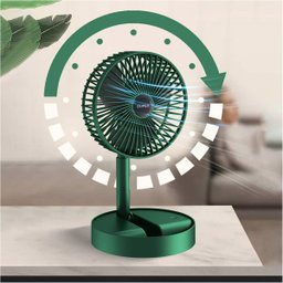 Ventilador de Mesa Retratil Dobravel Bateria Recarregavel Portatil Usb 3 Velocidades Dia Quente Calo - 10