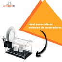 Ver imagem 3 de Bandeja Plástica 40x25cm Escorredor Louça 1501pt - Preto