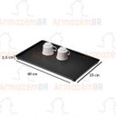 Ver imagem 4 de Bandeja Plástica 40x25cm Escorredor Louça 1501pt - Preto
