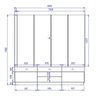 Estante Home Theater Jordão Freijó para Tv até 75” - Colibri - 6